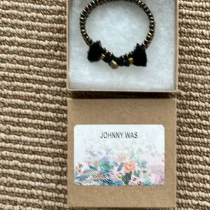 Johnny Was black and gold bracelet  size small